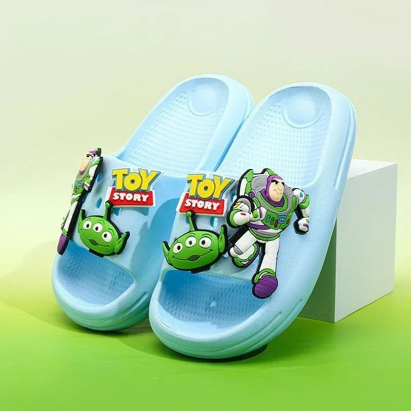Disney Stitch animation peripheral cartoon cute children\'s slippers indoor home baby comfortable soft-soled anti-slip slippers