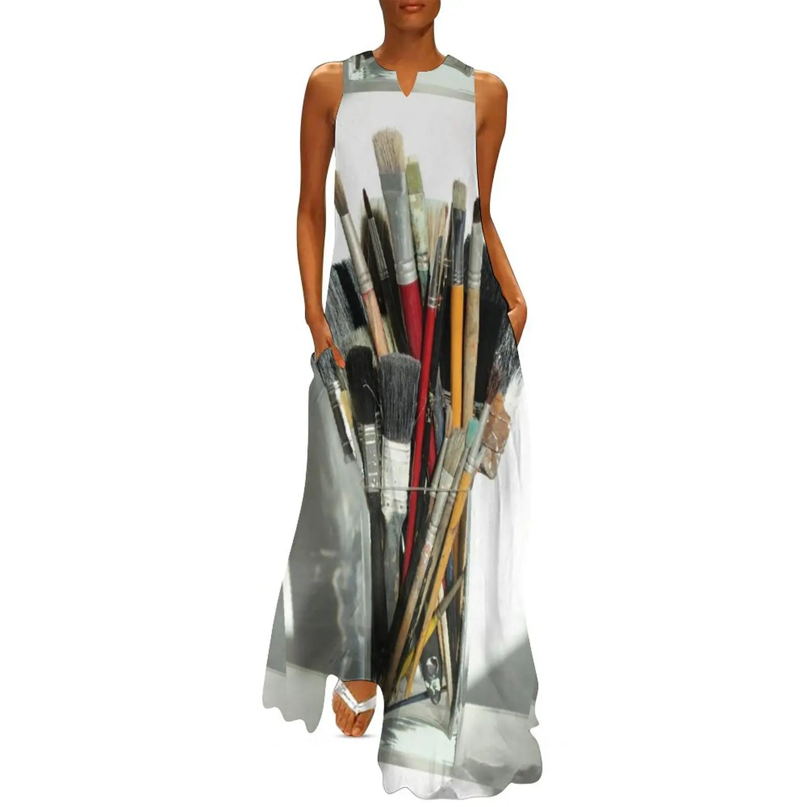 

Paint Brushes Long Dress elegant dresses plus sizes luxury evening dresses 2025