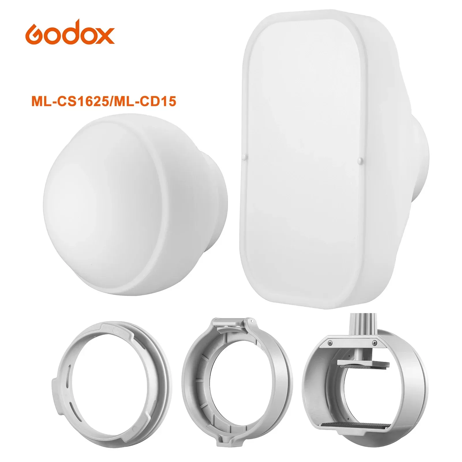 

Godox ML-CS1625/ML-CD15 Soft Flash Diffuser Dome Collapsible for Photography Light Flash Studio Photography Portrait Live Stream