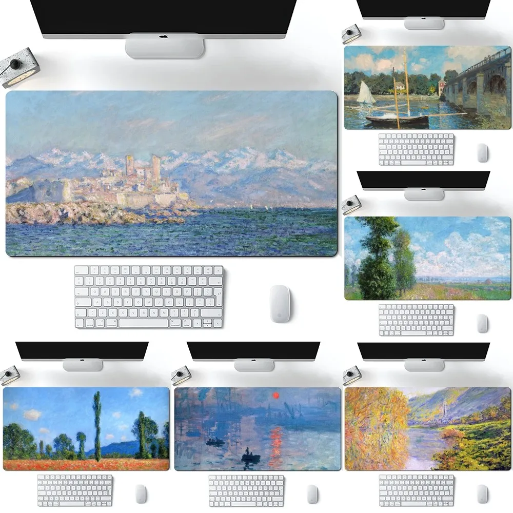 Claude Monet Art Mousepad Computer Laptop Gamer Pad PC Gaming Accessories Desk Mats