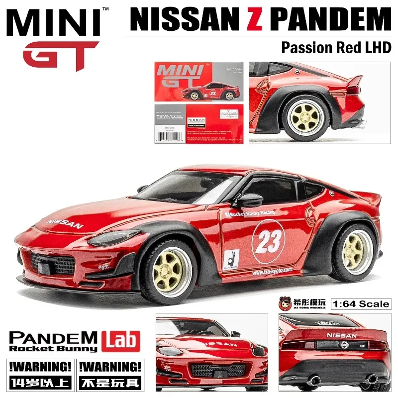 1:64 Nissan Z Pandem Kit alloy simulation static car model, children's collection of decorative toys, holiday gifts for children