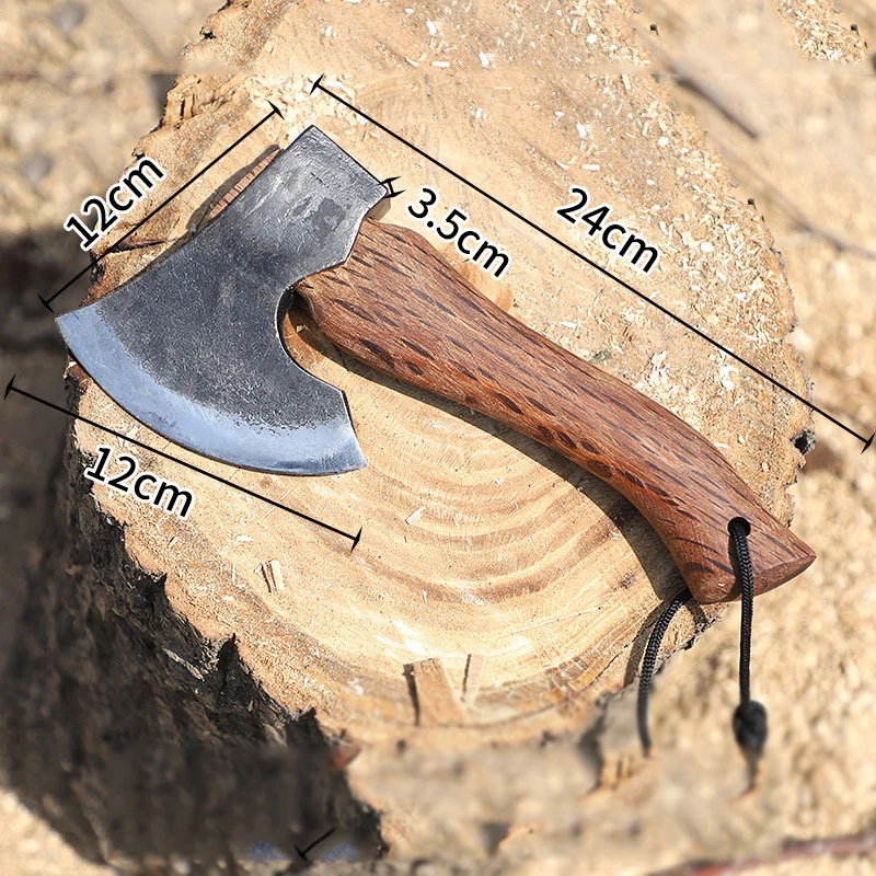 24 سنتيمتر في الهواء الطلق المحمولة EDC البسيطة التكتيكية اليد الفأس سيارة مخيمات نافذة الطوارئ كسر أداة #6