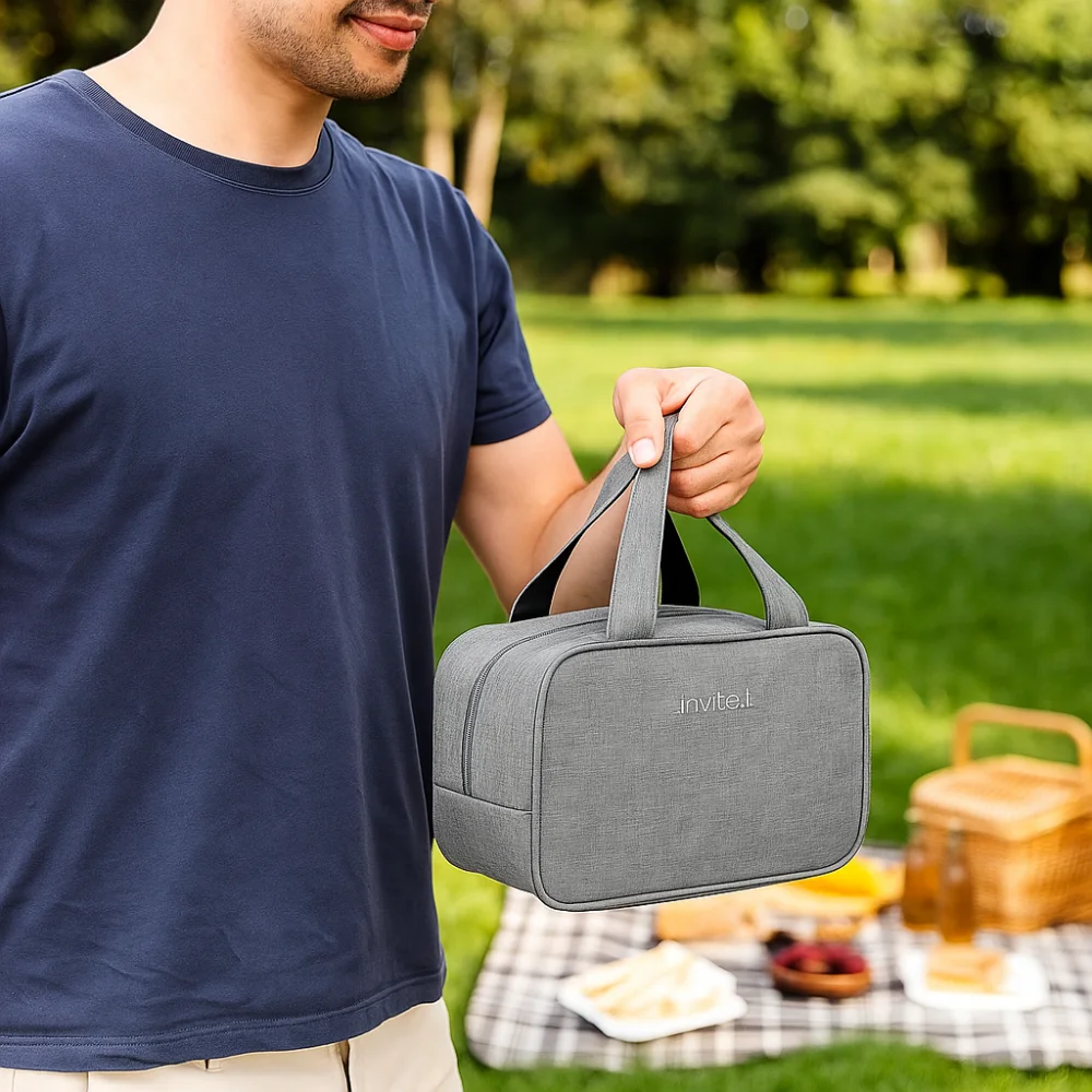 

Модная складная изолированная сумка большой емкости, герметичная изолированная сумка для обеда, водонепроницаемая термосумка для обеда для поездок на работу, пикник