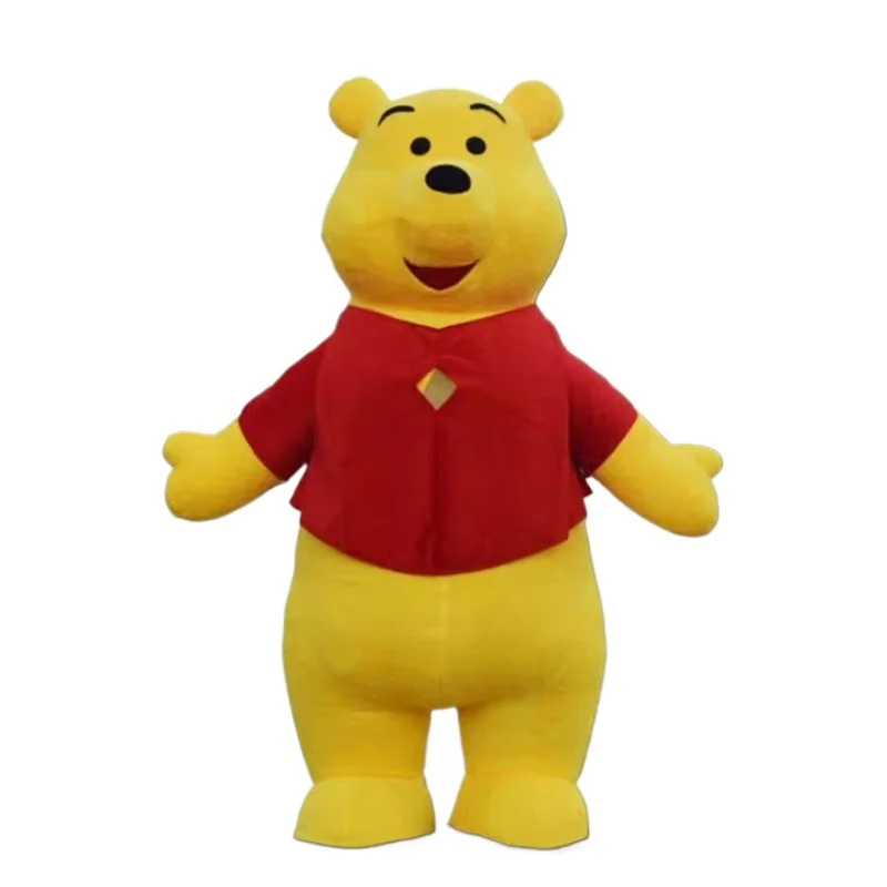 

2M-3M Huge Inflatable Cosplay Costume Winnie The Pooh Bear Mascot Adult Walking Christmas Advertising Performance Party Props