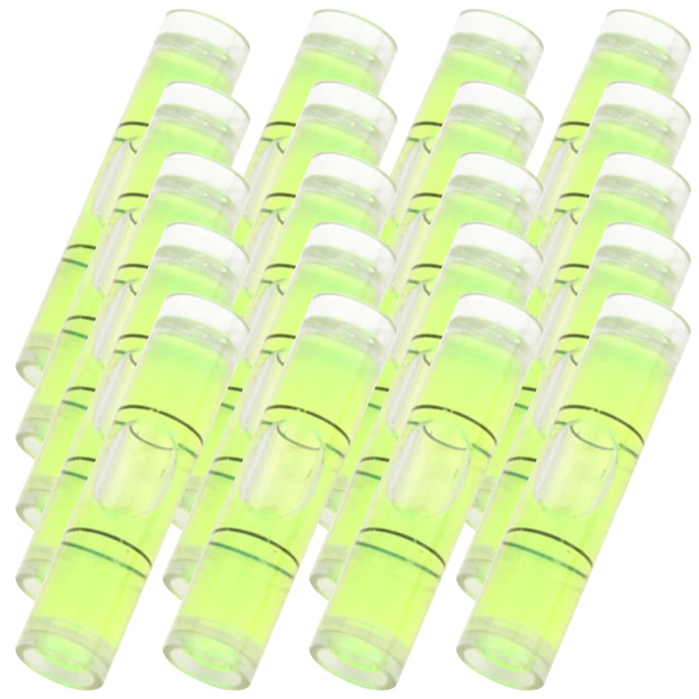 100 Pcs High Precision Bubble Ruler Spirit Level Tool Small Horizontal Measuring Instruments for Brick Lining Floor