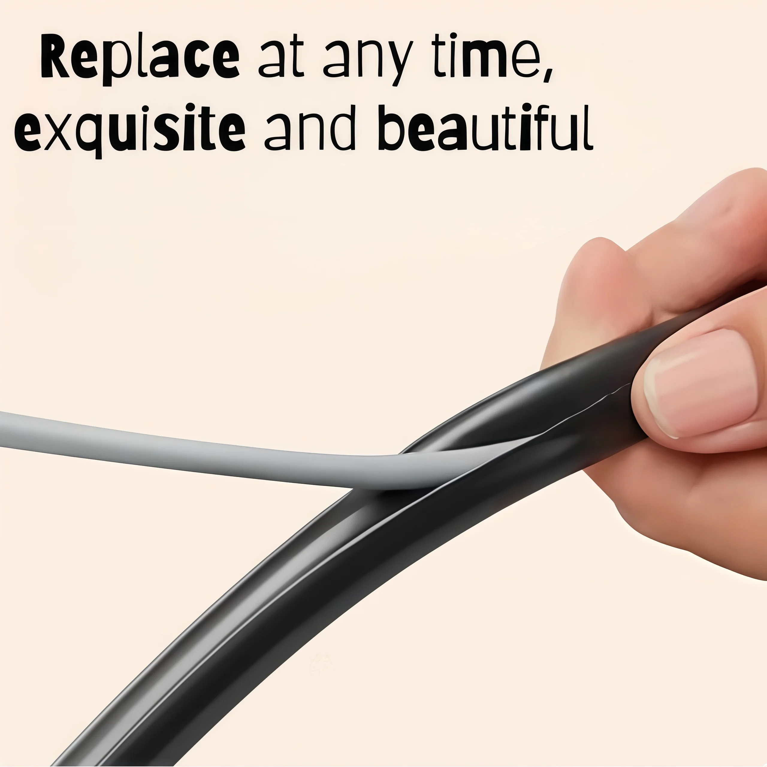 1pc  Self-Adhesive PVC Cable Management Tube, Invisible Floor Wire Cover for Desk, Wall & Floor Installation, Home Decor Cable C