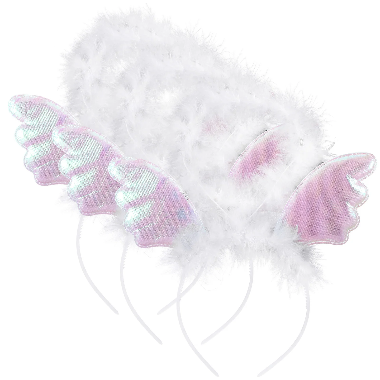 

3pcs Angel Headbands For Girls Women Fashionable Hair Band Durable Party Wedding Festival Cosplay Headband Teen Adult Unique