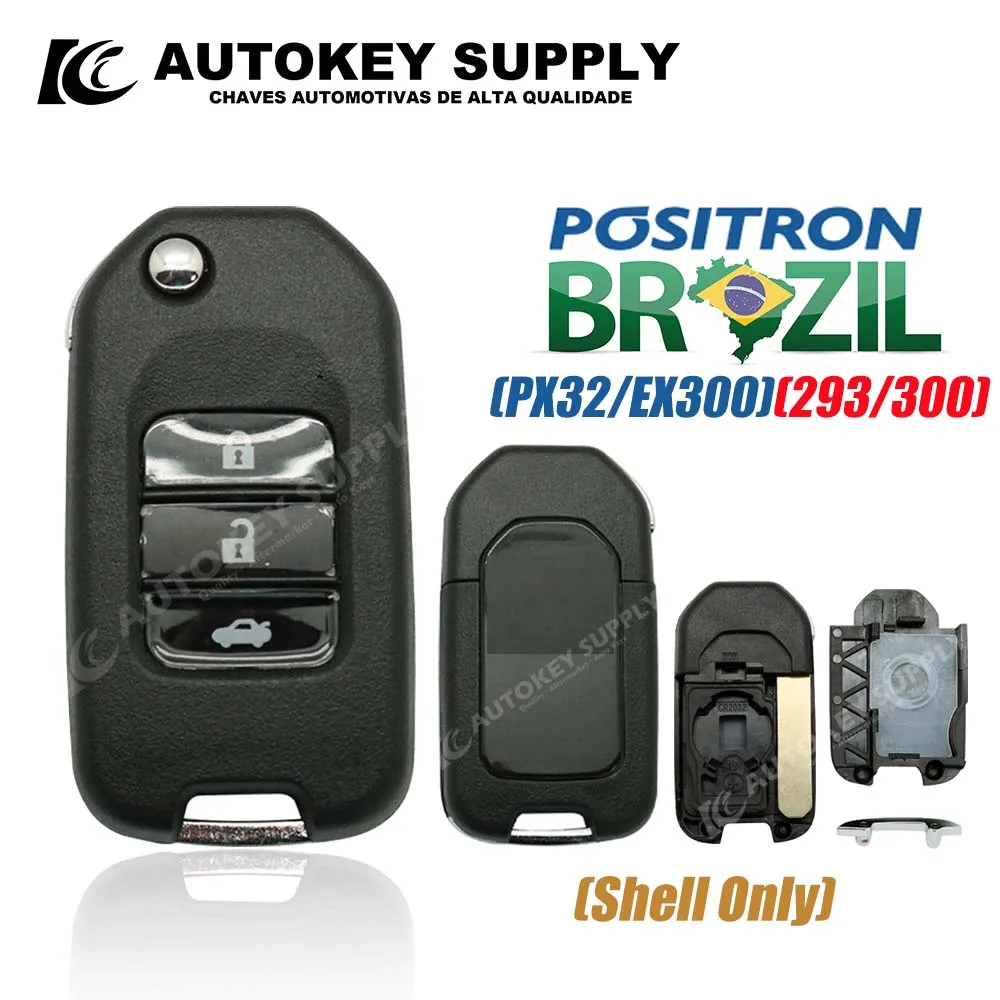 

Autokeysupply AKHDF129 New 3 Buttons Remote Flip Key Shell "G" For Honda