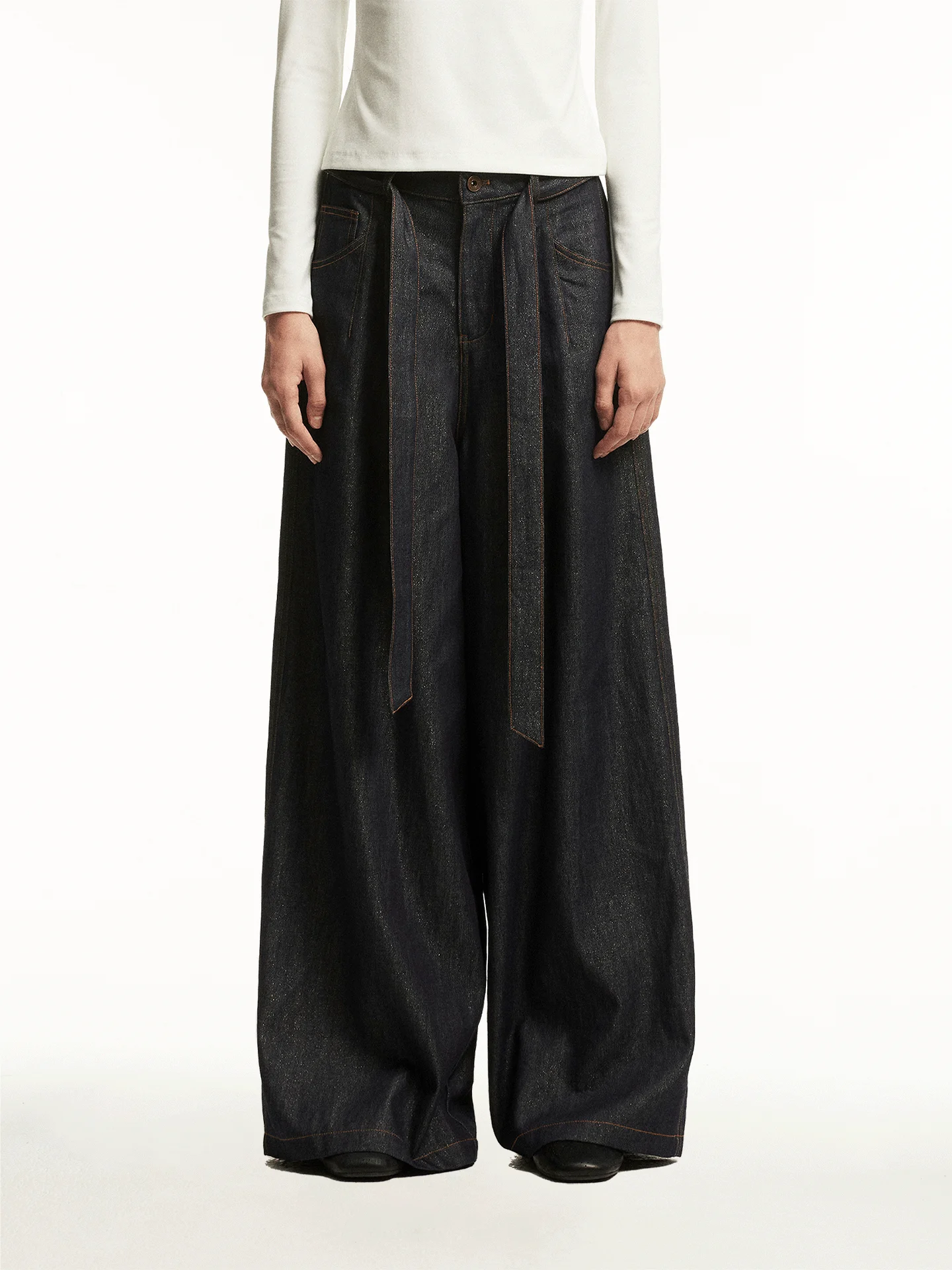 

Женские повседневные джинсы свободного кроя с широкими штанинами, оригинальные, из хлопка, с эффектом свободности, универсальные, с завышенной талией