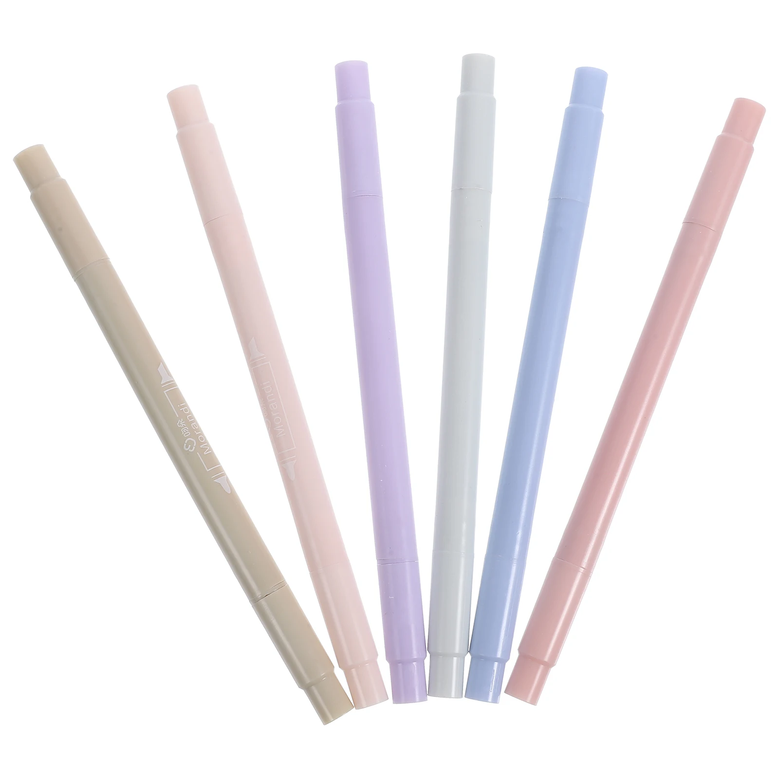 

6pcs Highlighter Pens Fluorescent Pens Portable Scrapbook Marker Multi-Function Highlighter Pen Cute Colored Markers For