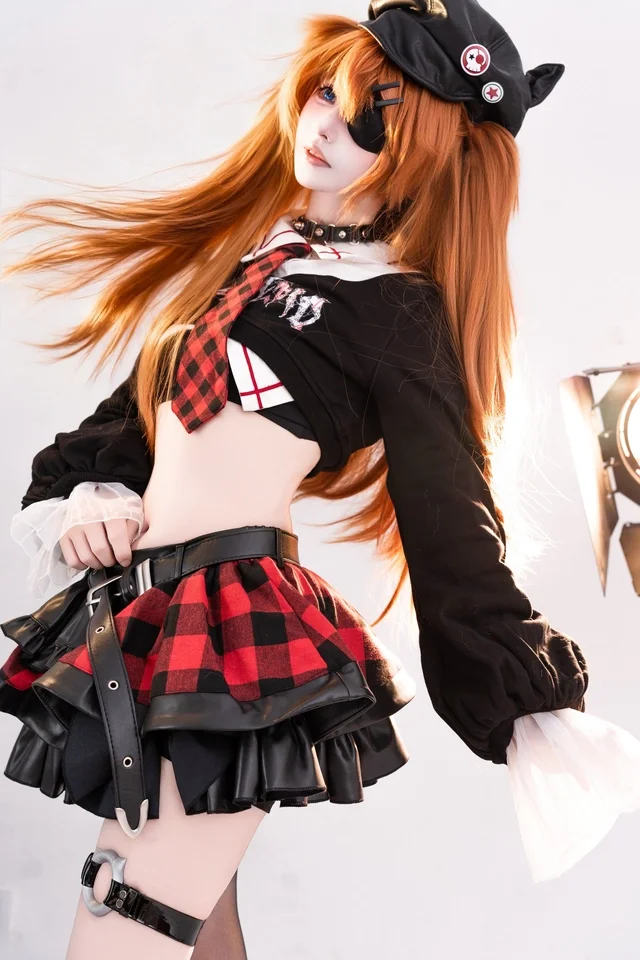 

Asuka Rock Band Asuka Cosplay Costume Uniform Halloween Carnival Party Christmas Play Role Clothes Clothing for Women