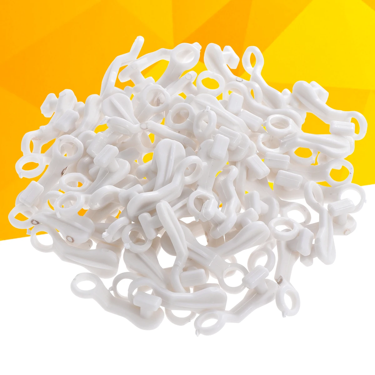 50 قطعة من خطافات الستائر البلاستيكية على شكل حرف S لمعظم القضبان سهلة الاستخدام وإزالة خطافات الستائر القوية