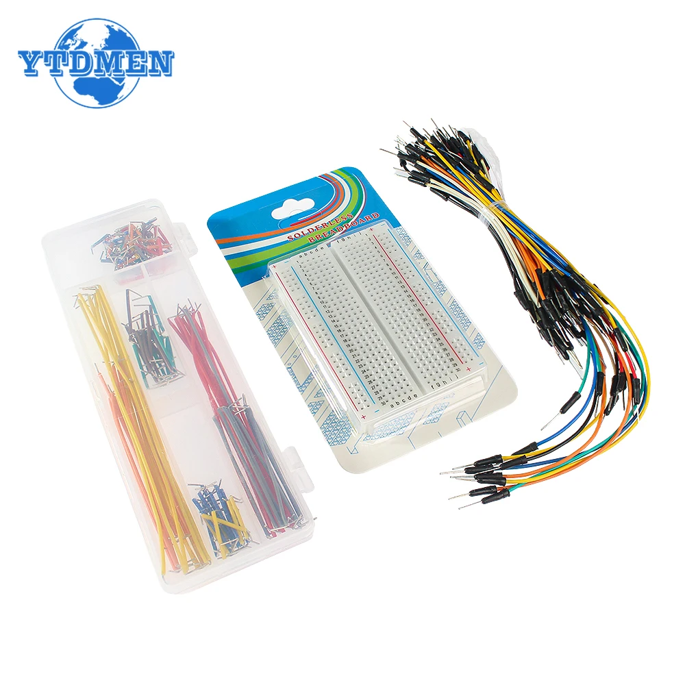 Breadboard Kit Mini Test Boards 400 830 Holes Prototype Board MB-102 Solderless PCB U Shape Jumper Wire Cable DIY Kits