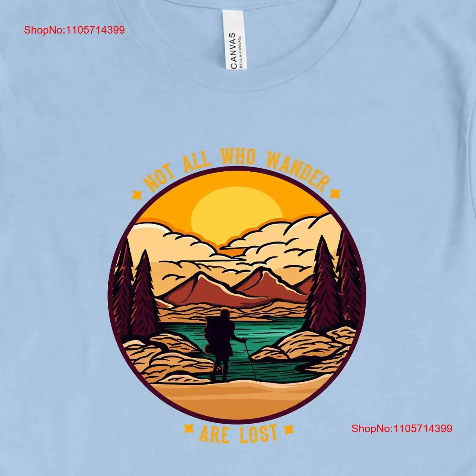 T-shirt « Non Toutes les Merveilles Sont Perdues » – Aventure, Randonnée, Voyage, Exploration en Plein Air – Style Vintage Délavé, Respirant