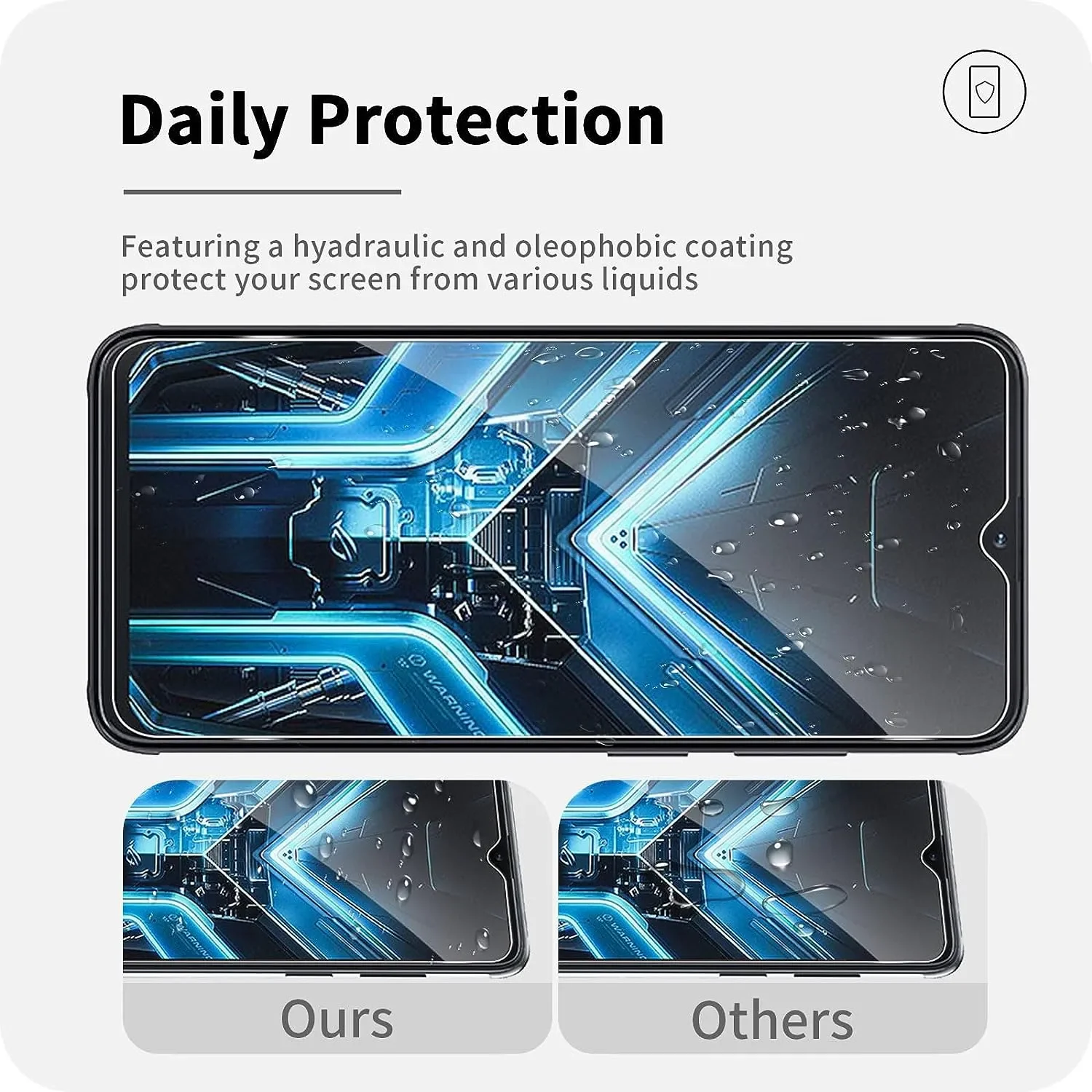 For Cubot X70 2/4 Pcs HD Tempered Glass Film