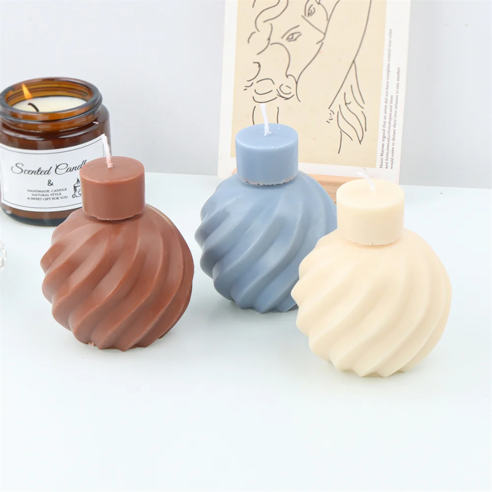 

Reusable Wave Twisted Perfume Bottle Silicone Mold DIY Epoxy Resin Aromatherapy Candle Soap Plaster Model Making Tool Home Decor