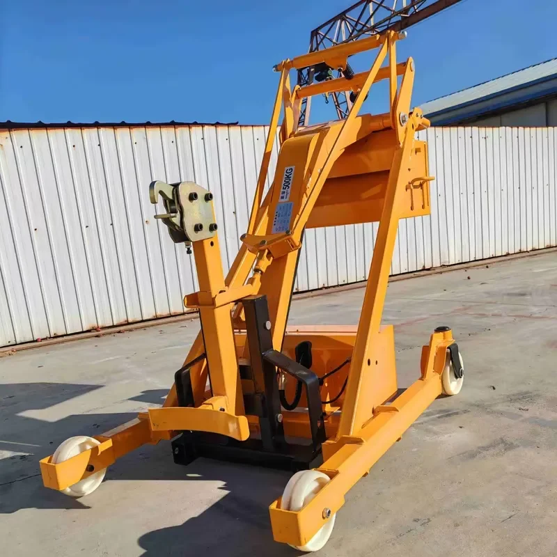 500KG Steel Plastic Drum Electric Lifting Trolley 1500mm Oil Barrel Hoisting Unloading Grip