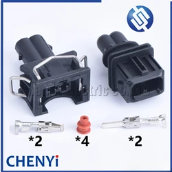 1 set 2 Pin male or Female EV1 Fuel Injector Nozzle Waterproof Connector Plug Socket Housing For VAG 829441-1 037906240 106462-1