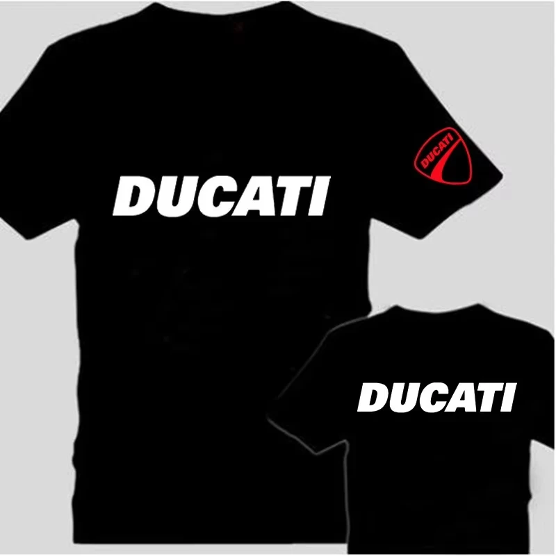 Camiseta Ducati para hombre, camiseta de manga corta con estampado de motocicleta Ducati, conjunto de ciclismo, camiseta con estampado de marca de moda