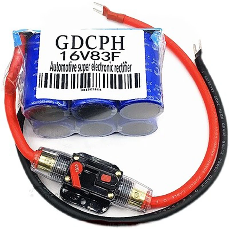 GDCPH 2.7V500F Automotive Rectifier Module 16V83F Farad Capacitor Start Backup Power Supply With Heat-Shrink Shell