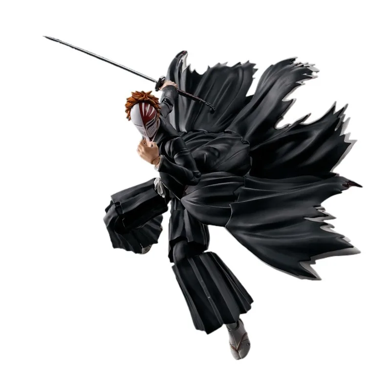 

Spot SaleBandai Original Genuine Figure Bleach Mol Kit SHF Kurosaki Ichigo Getsuga Tensho Joints Movable Collection Action Figur