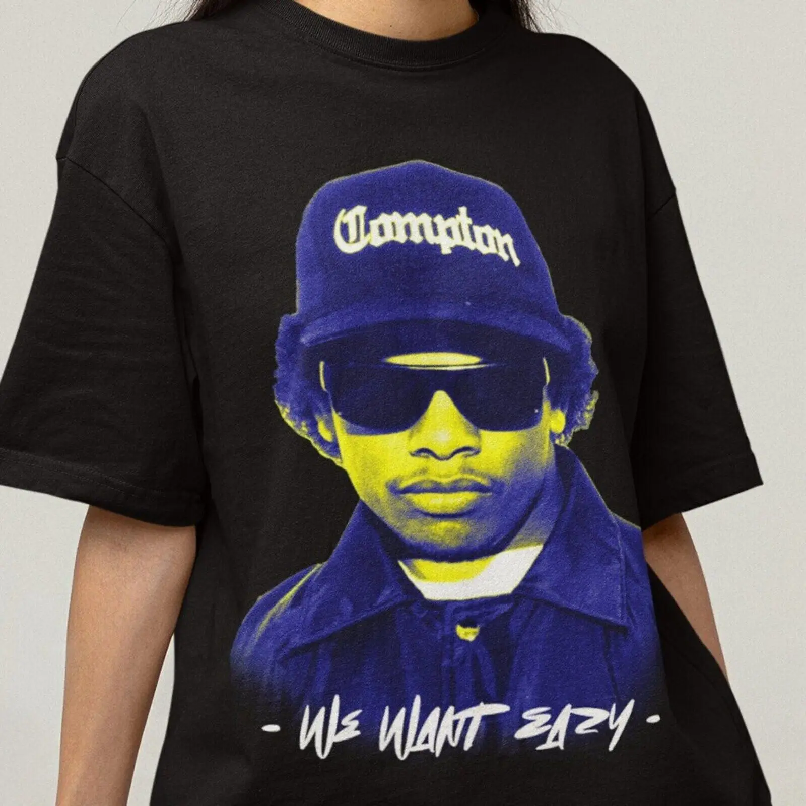 Vintage Style Eazy E Bootleg T-Shirt, West side Rap Tee hip hop Shirt, we want E