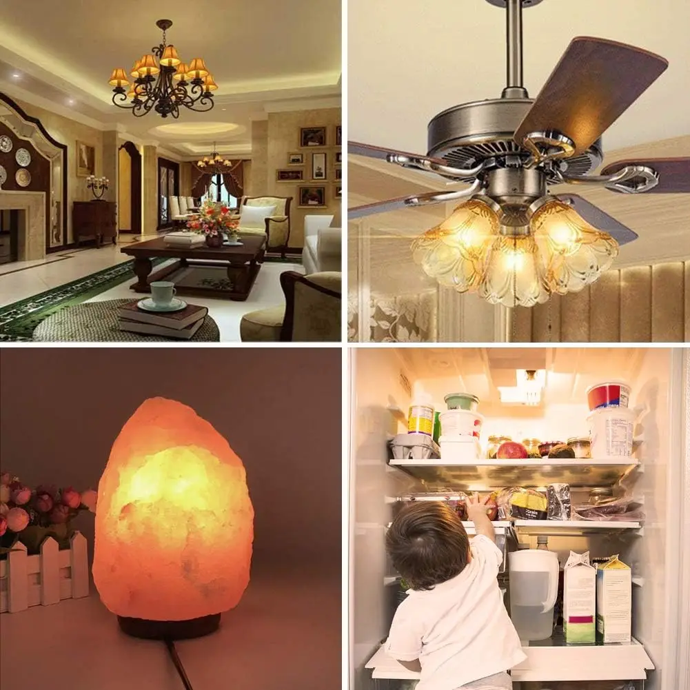 Lâmpada LED de incandescência para luzes decorativas interiores, bulbo vintage, branco quente, âmbar, vidro, retro, pingente tubeful, t22, 12v, 24v, e12, 1w