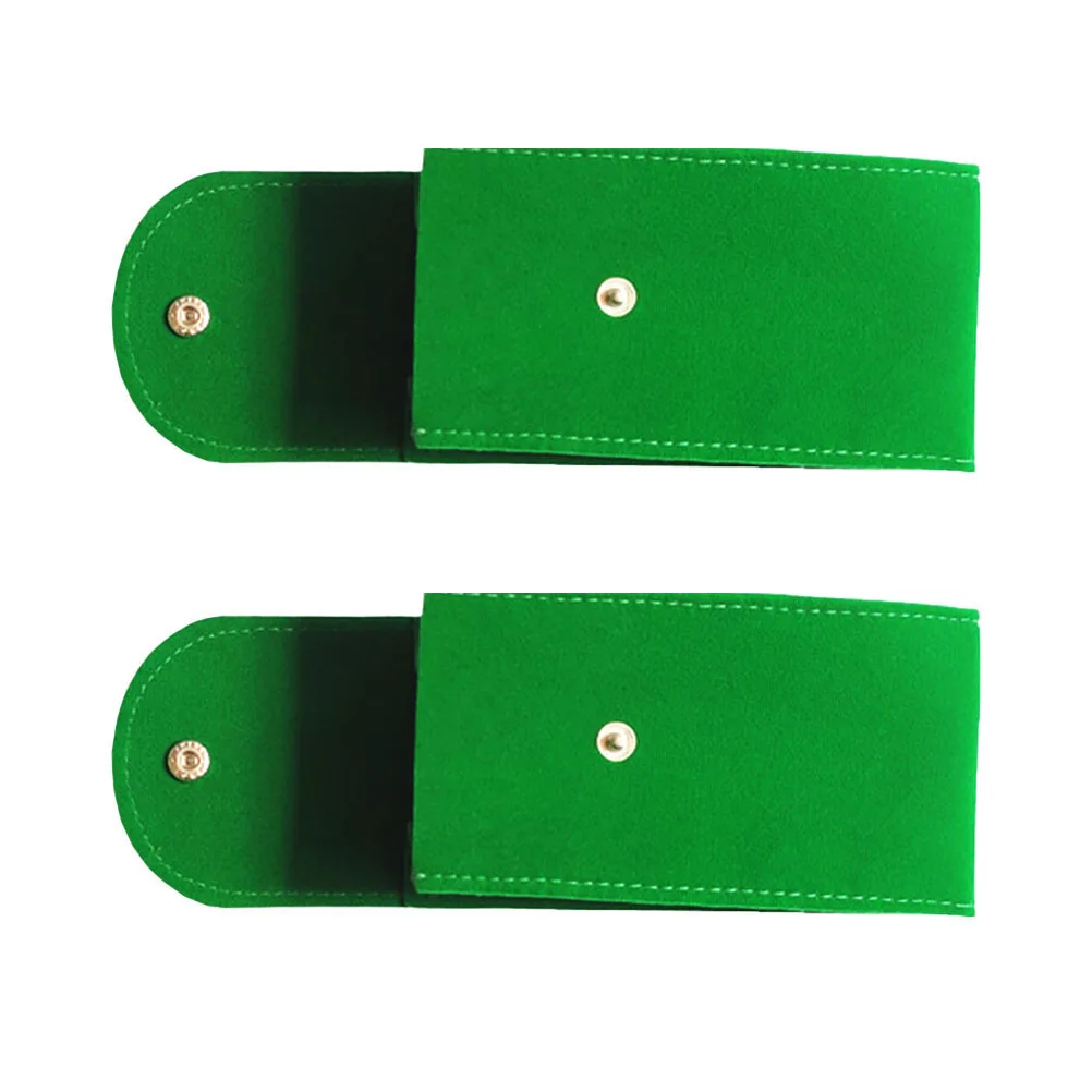 

2 Pcs Watch Storage Bag Container Pouch Bracelet Compact Simple Flannel Jewelry