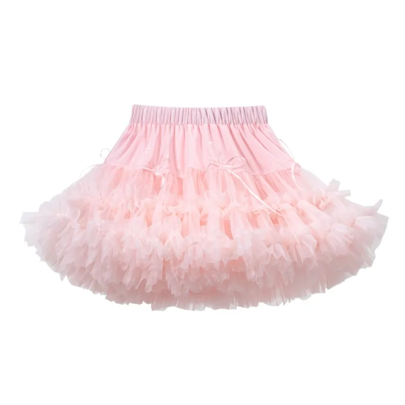 New Girl Tutu Skirt Quality Multi Colour Fuffy Tulle Girl Skirt Princess Ball Gown Pettiskirt Party Performance Kids Clothes