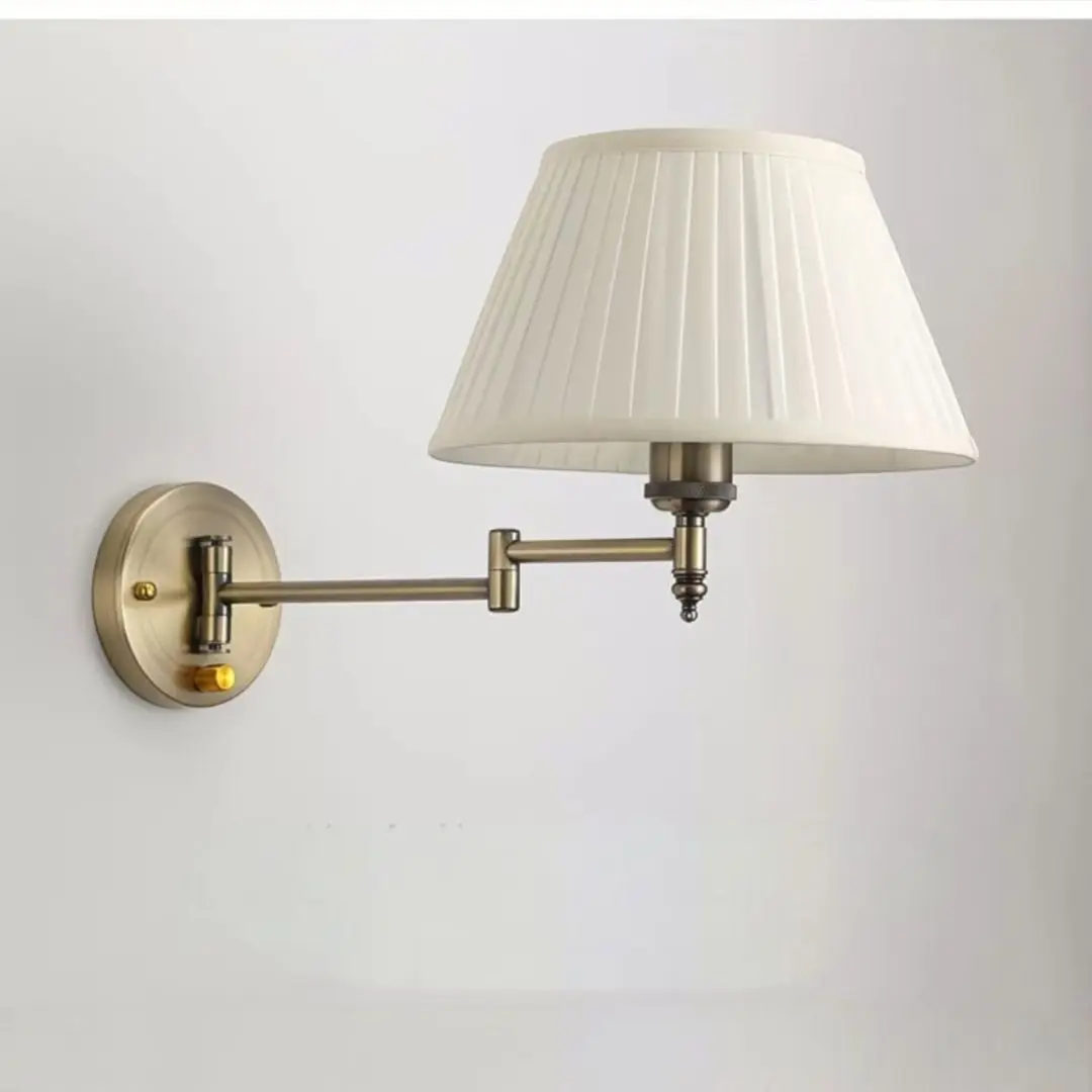 Simple adjustable light wall lamp, folding staircase lamp, creative study lamp, swivel and extendable bedroom wall lamp