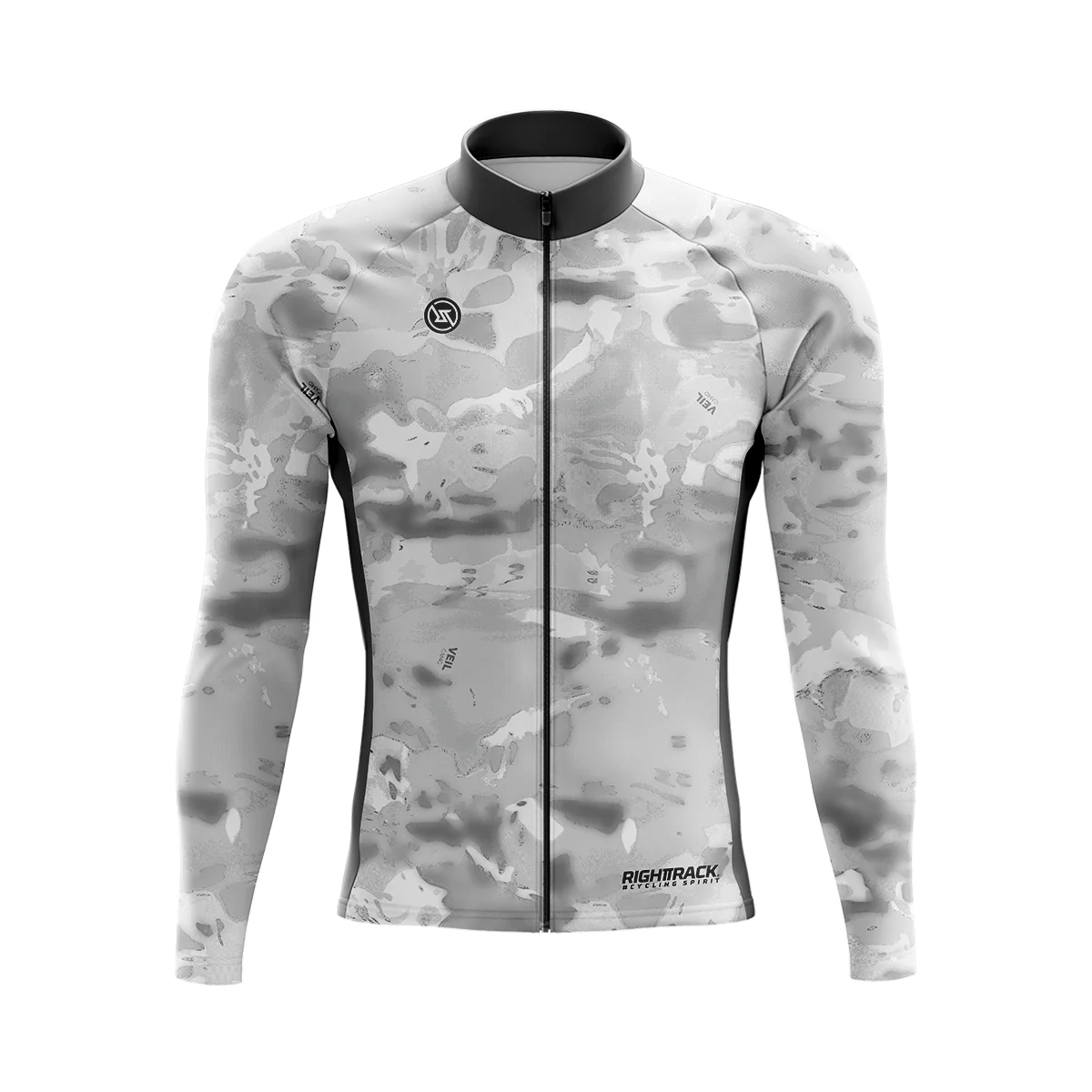 Winter Cycling Jersey Men\'s Long Sleeve Camo Cycle Clothes Spring & Autumn Mesh/Fleece Thermal RIGHTTRACK Top MTB Bike Clothing