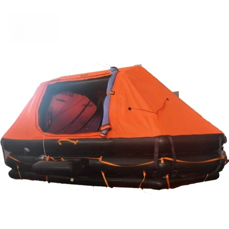 Marine hoisting self-righting life raft, multi-style ship inspection yacht raft