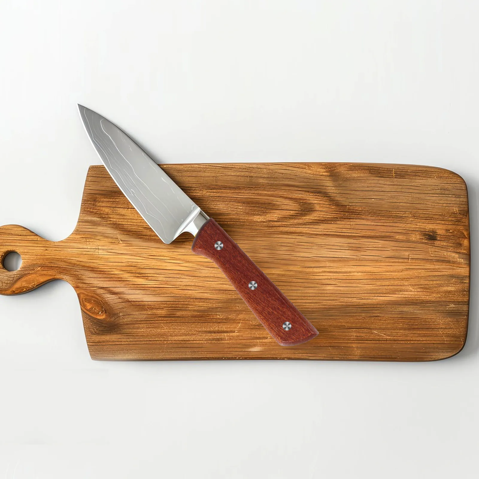 

1Pair Solid Wood Knife Handle Replacement for Vegetable Cutter Non-Slip Ergonomic Install Replacement Kitchen