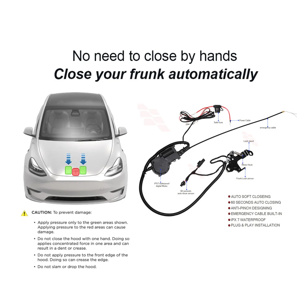 SATONIC Frunk Auto Closer Tesla用 Sef35e327d88d4cbab5b7ef3bfee93