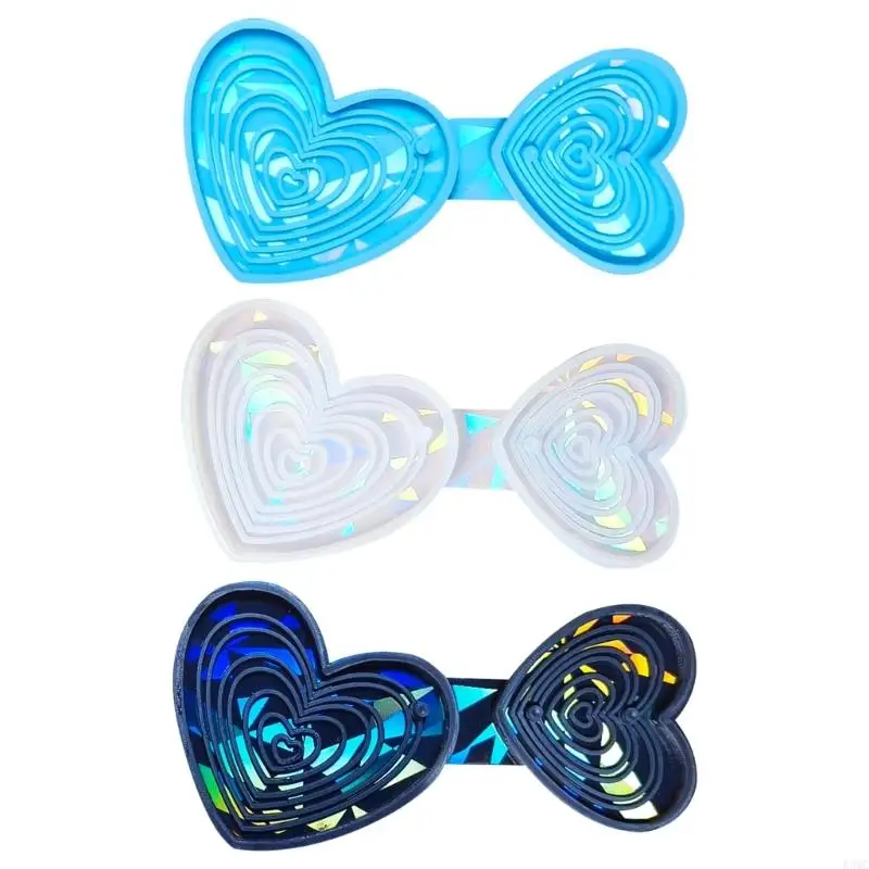 

R3MC Heart Pendant Craft Tool Silicone Resin Mold for Hangings Pendant Ornament