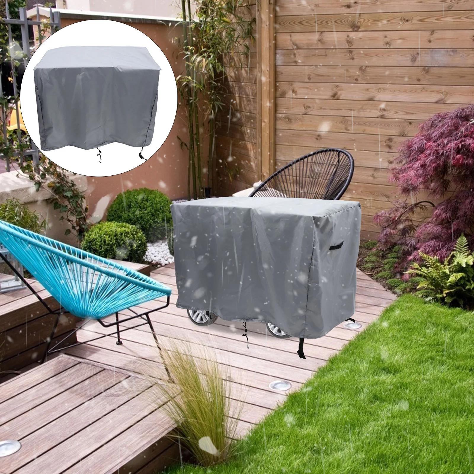 

Outdoor Waterproof Sunproof Toy Protective Cover Grey Dust Rain Covers for Kids Water Table Sand Play