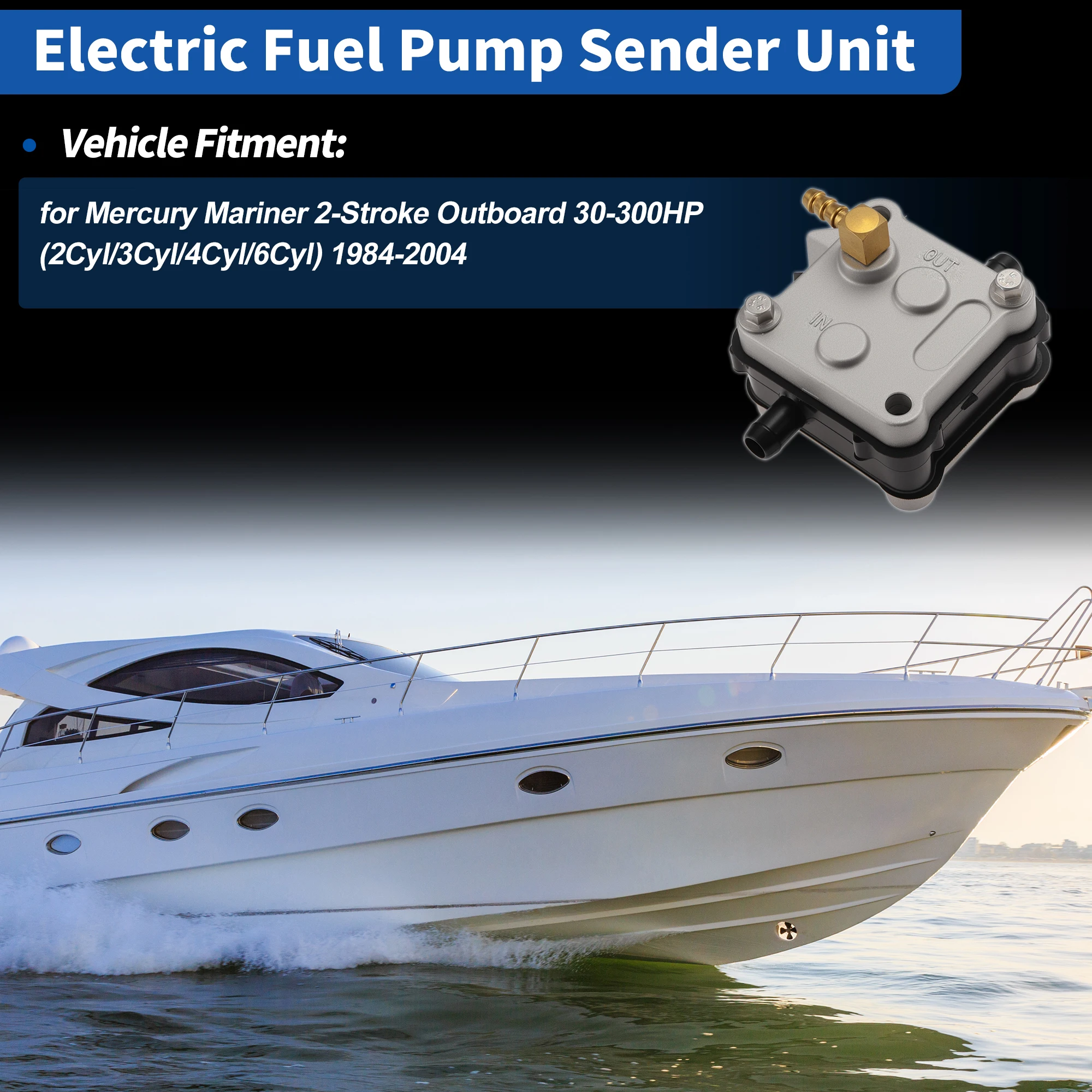 X Autohaux 14360A78 Fuel Pump Module Assembly for Mercury Mariner 30-300HP 1984-2004