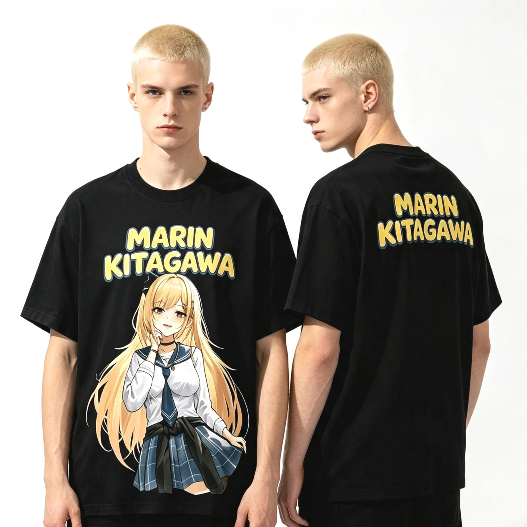 2026 Summer Hot Sale Anime Marin Kitagawa Graphic T-shirt Y2K Men Women Vintage Harajuku Punk T-shirt Loose Cozy and Versatile