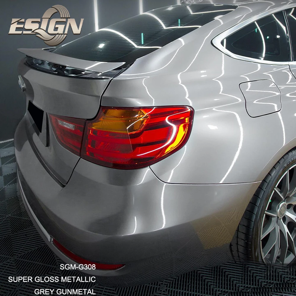 Super Gloss Metallic Gunmetal Grey Car Wrap Vinyl ManuFacturers Roll