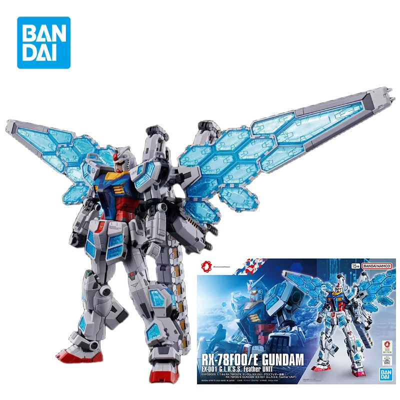 

Bandai RX-78F00/E Gundam Фигурка EX-001 Feather Unit Аниме Сборка Модель Комплект Игрушки Подарки Оригинальная Коробка