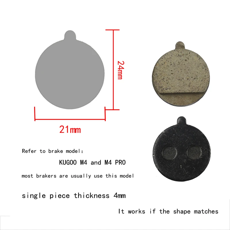 Freno de disco mecánico para patinete eléctrico, pinza de freno de Rotor de disco delantero y trasero de 8/10 pulgadas, adecuada para Xiaomi M365 Por