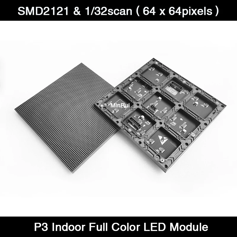 P3 HD Indoor Voll Farbe SMD RGB LED Video Zeichen 192x192mm Matrix Led-anzeige Modul 64x64 pixel Hohe Auflösung 1/32 Scan Hub75