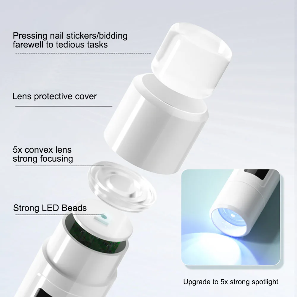 ماكينة تجفيف مصباح أظافر صغيرة بالأشعة فوق البنفسجية محمولة بمنفذ USB قابلة لإعادة الشحن LED للأظافر سريعة الجفاف مصباح مانيكير محمول لورنيش الجل #5