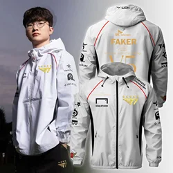 2024 New T1 Esports Team Five-Star Champion Uniform Jacket League of Legends World Finals Jersey Jacket LOL Game Faker Fan Suppo