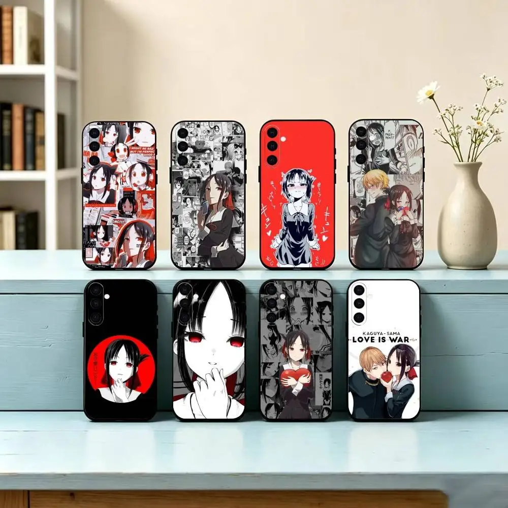 Cute k-Kaguya-sama  Phone Case For Samsung Galaxy A73,A72,A71,A70,A53,A52,A51,Others Soft Black Cover