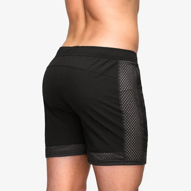 Sport Running Shorts Men Quick Dry Mesh Workout Sport Jogging Short Pants Fitness Training Gym Shorts Beach Summer Shorts Men