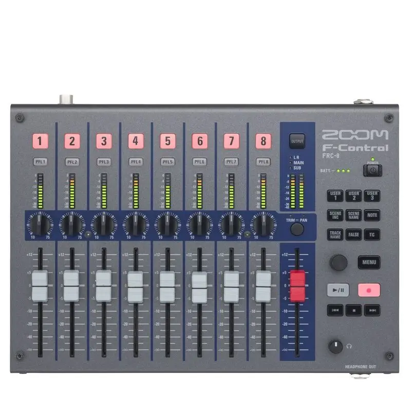 ZOOM F-Control mixing control surface for THE ZOOM F8N PRO, F8N, F8, F6, AND F4 for filmmakers more control and flexibility