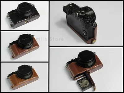 

for Panasonic LUMIX DC-LX100M2 LX100 LX100II Camera Case Retro Camera Protective Jacket Camera Bag Portable cowhide Shoulder Bag