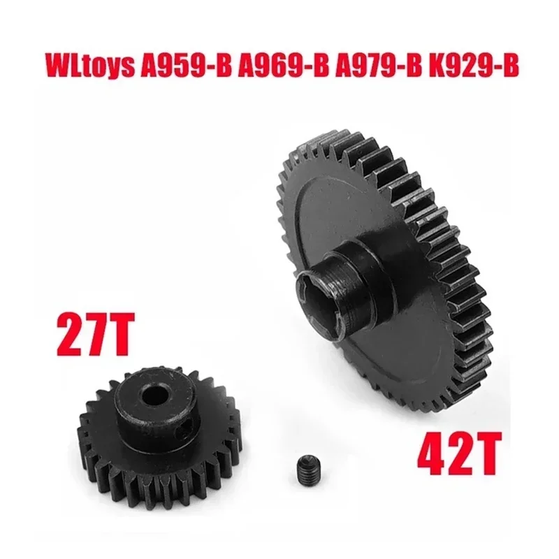 1 Set Kit completo di parti di aggiornamento per 1/18 WLtoys A959-B A969-B A979-B K929-B Auto elettrica RC Off Road Buggy Sostituzione in metallo