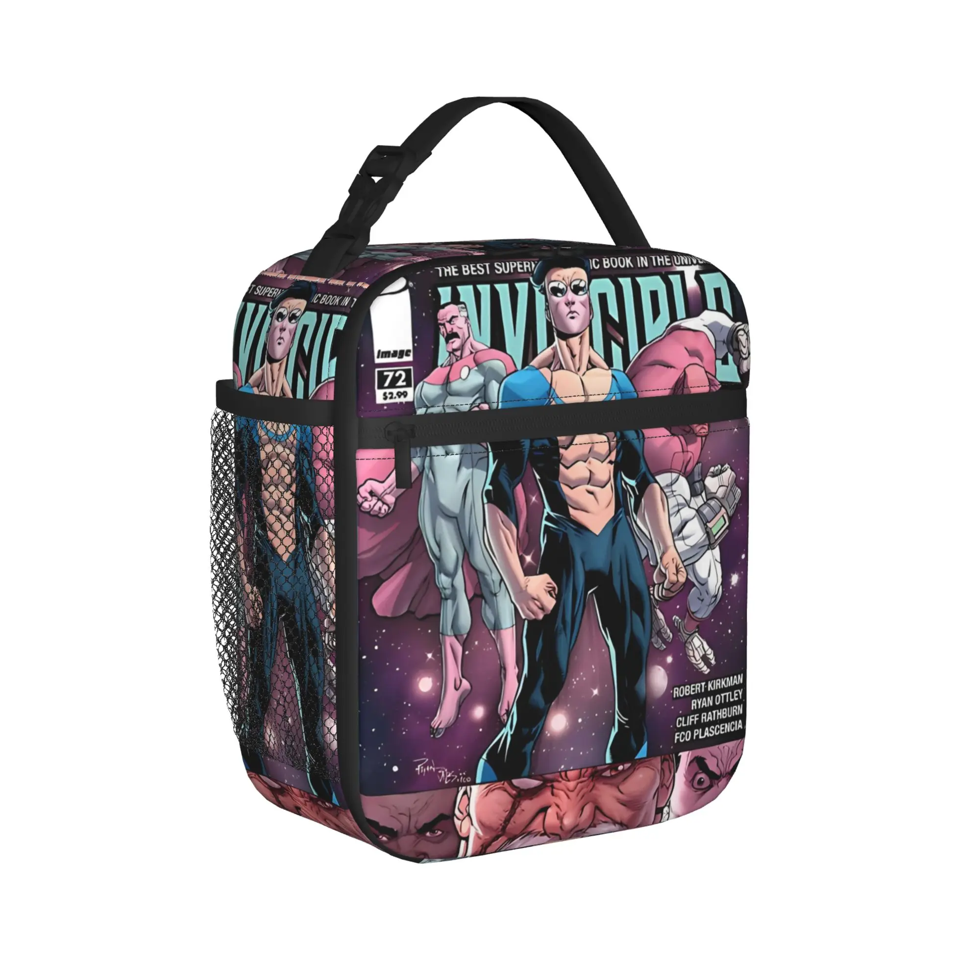 Invinci-bles Comic  Insulated Lunch Bag Leakproof  Meal Container Thermal Bag Tote Lunch Box College  Outdoor Men Women